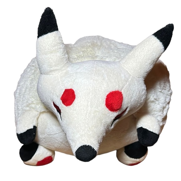 RARE Squishable Kitsune Fox Plush 30" HUGE red white 3 tails 2014 RETIRED